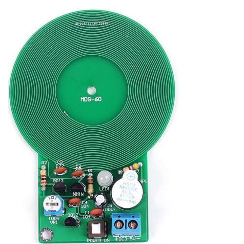 HLZS-Icstation Less than 60mm Simple Metal Detector,for Assemble Kit DIY Electronic Soldering Practice,Metal Sensor Buzzer Ard