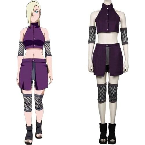 Ino Yamanaka Cosplay Costume Top Skirt Props Full Suit Halloween Carnival Outfits