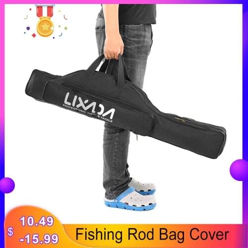 Lixada 80cm/100cm/130cm/150cm Fishing Bag Folding Portable Rod Reel Bag Fishing Pole Gear Tackle Tool Case Carrier Storage Bag