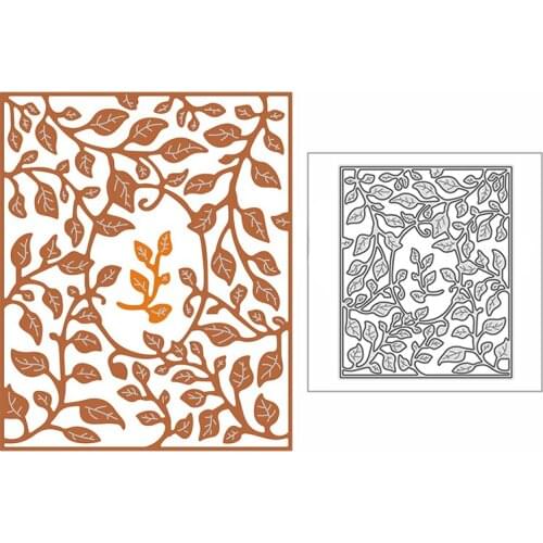 New Leaves Vine Frame Craft Embossing Mold 2021 Metal Cutting Dies for DIY Decorative Scrapbooking Album Card Making No Stamps