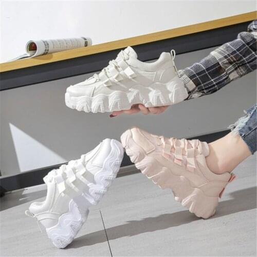 2021 New Spring and Autumn New Womens Wild Casual Dad Shoes Fashion Lightweight Sports Womens Comfortable Flat Shoes
