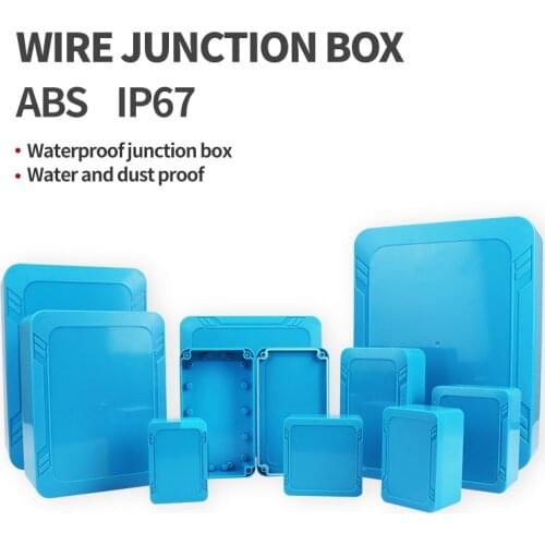 New Blue ABS Waterproof Plastic Project circuit board control Junction Box Enclosure Housing Case Storage Case Electronic Suppli