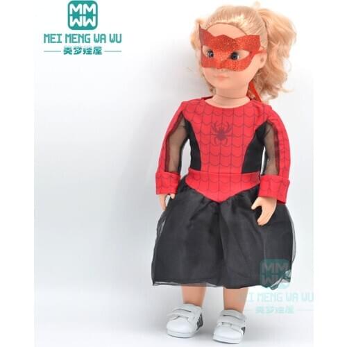 Doll clothes dresses, cloaks, fur collar skirt fit 18 Inch American Doll Accessories Girls toys Birthday