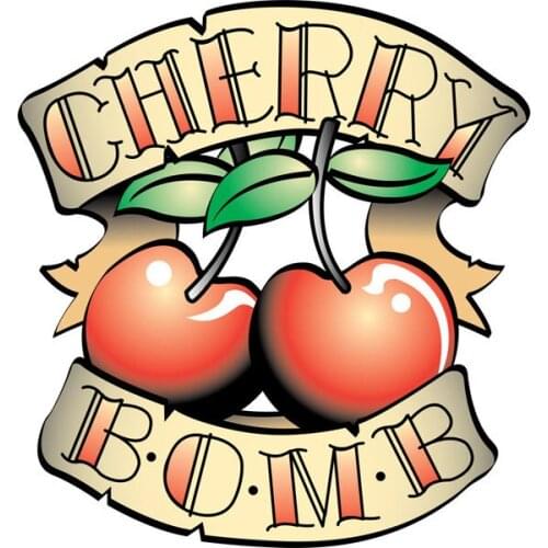 Originality 11.6CM*12.3CM Funny Cherry Bomb Personality Body PVC Car Sticker Decal