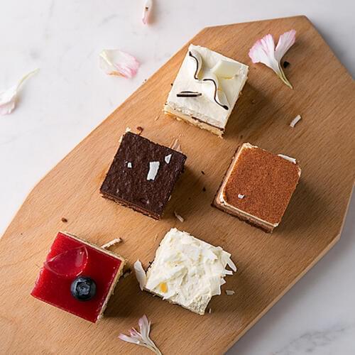 Japan Style Beech Wood Storage Trays Irregular Shape Cake/Desserts/Breakfast Serving Tray Eco Natural Tea/Coffee Trays