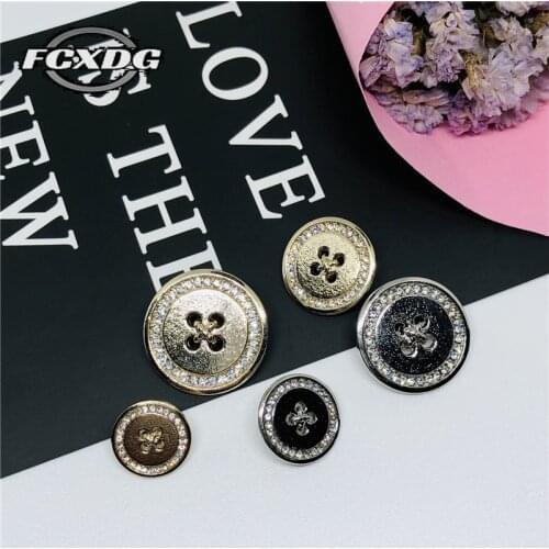 Simplicity Design Rhinestone Buttons for Clothes Sewing Supplies and Accessories Decorative Buttons for Clothing Jacket Buttons