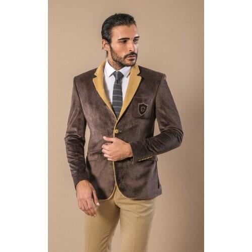 Furry Light Brown Blazer Wessi