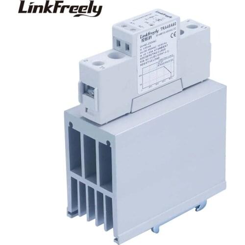 TRA48A60H 60A Heat Sink Solid State Relay SSR AC AC 90-250VAC Input Output 90-480VAC Voltage Control Power Relays Board Module