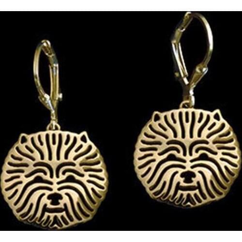 Alloy West Highland White Terrier Earrings Womens Metal Dog Earrings