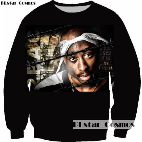 PLstar Cosmos 3D Print 2pac Tupac Shakur Men Women Sweatshirt Hoodies Long Sleeve Man Casual Hoodies streetwear hip hop