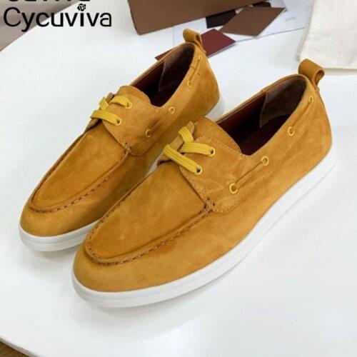 Designer Summer Walk Shoes Women KidSuede Loafers Lace Up Brand Shoes Woman Comfortable Mules Spring Flat Casual Shoes For Women