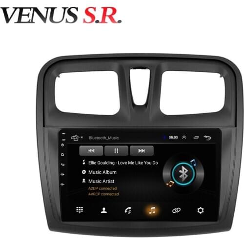 VenusSR Android 8.1 Car DVD Player GPS Navigation Multimedia For Renault Sandero logan radio 2014-2017 car stereo head unit
