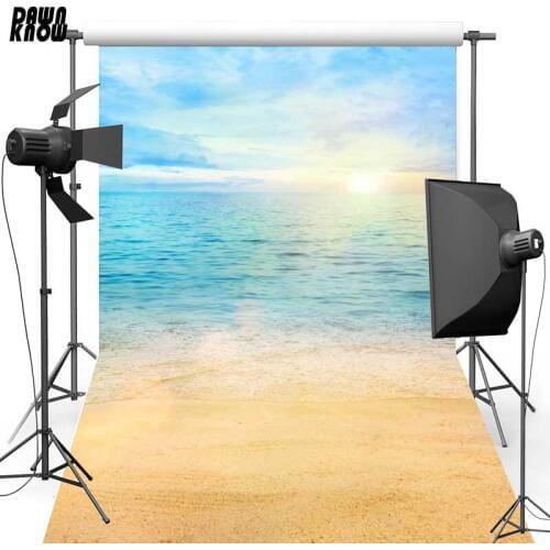DAWNKNOW Sandbeach Sun Vinyl Photography Background For Baby New Fabric Polyester Backdrop For Wedding Photo Studio F1306