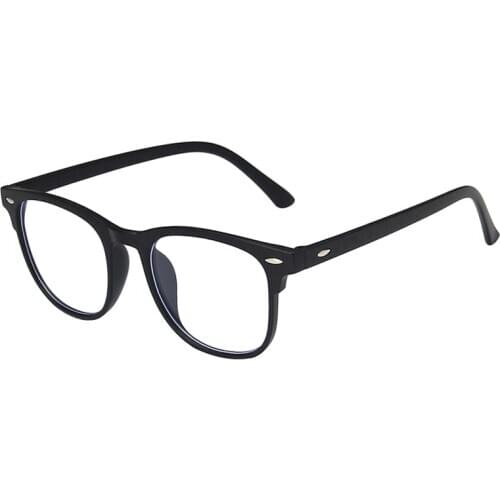 Vintage Classic Anti Blue Rays Light Computer Square Glasses Myopia Frame Women Men Rivet Unisex Optical Reading Eye Glasses