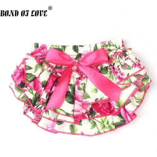 Newborn Baby Girls Tutu Skirt Cotton Bow flower Print Baby Girls Skirt Baby Photography Props 0-24 Month Baby Girl clothes