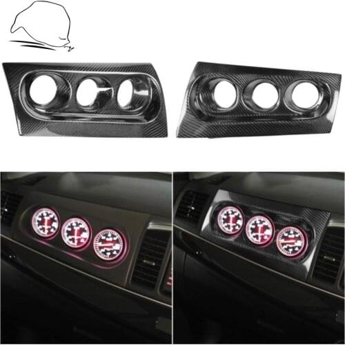 For Mitsubishi Lancer Evolution X EVO 400R M7 Carbon Fiber Co-pilot Dashboard Replacement Gauge Pod Car Accessories Interior