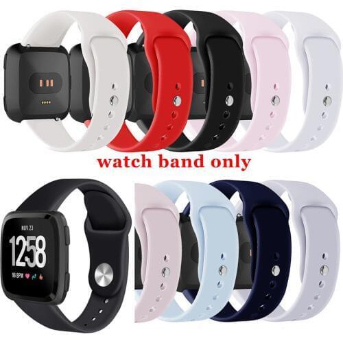 1Pcs Soft Silicone Replacement Sport Wristband Wrist Band Strap For Fitbit Versa Wristband Colorful For Outdoor Wrist Support