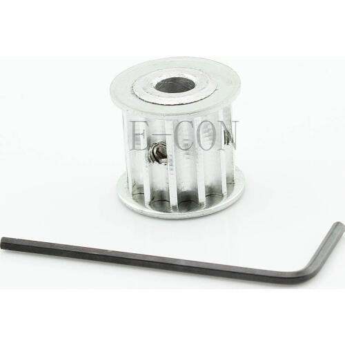 5pcs HTD5M12 Timing Pulley 12teeth Synchronization Alumium Bore 5mm/6mm/6.35mm/8mm Teeth Width 16mm for CNC Steper motor