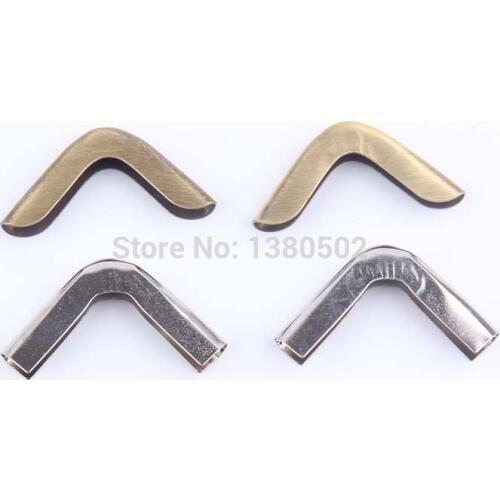 50pcs/lot silver and bronze color unique Corner protectors metal Scrapbooking DIY 2.6*0.4cm