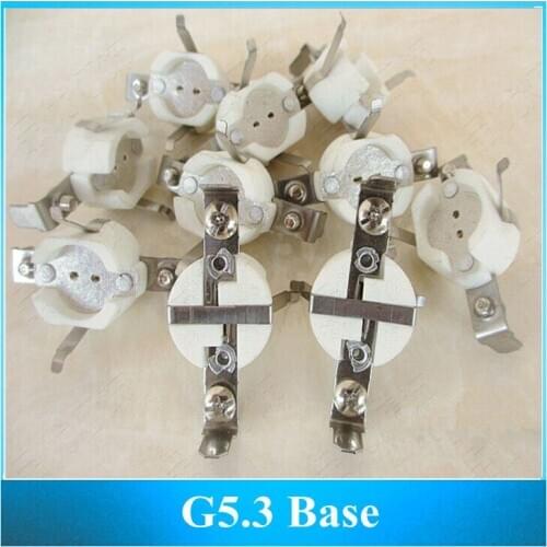 Lighting accessories G5.3 GU5.3 ceramic Base Lamp Holder Socket 200PCS