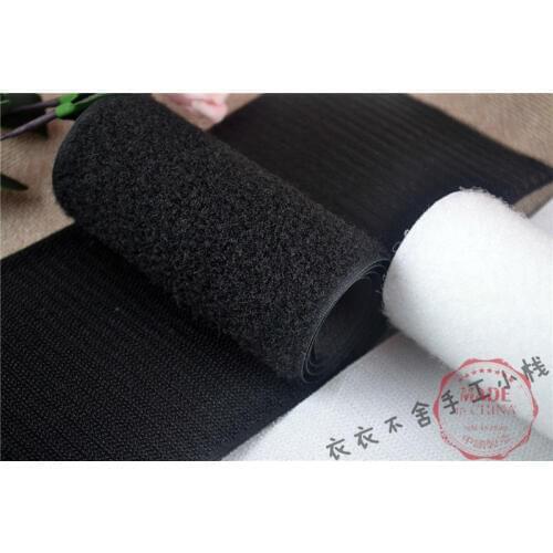 Free shipping! 2"(50mm) black Sew-On Magic Fastener Tape Hook & Loop For garment DIY, 27 Yards/set, wholesales and retail