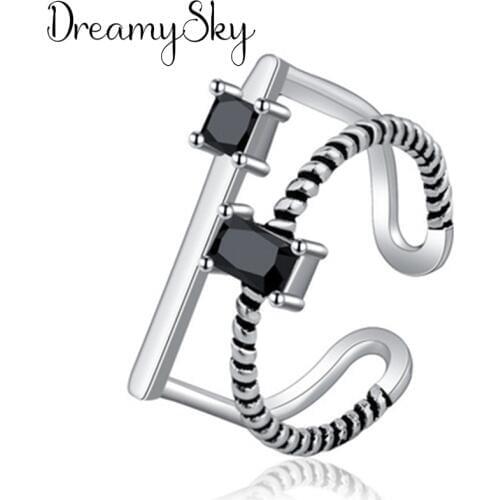 Bohemian Exaggeration Bridal Zirconia Rings For Women Luxury Jewelry Girls Fancy Ring