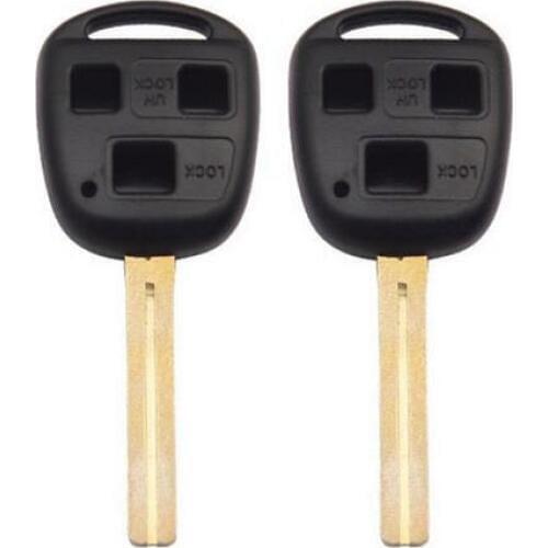 3 Buttons Remote Key Shell Case For Toyota Prado Camry Lexus With TOY48 Long Blade Fob Key Blank Cover 10PCS/lot