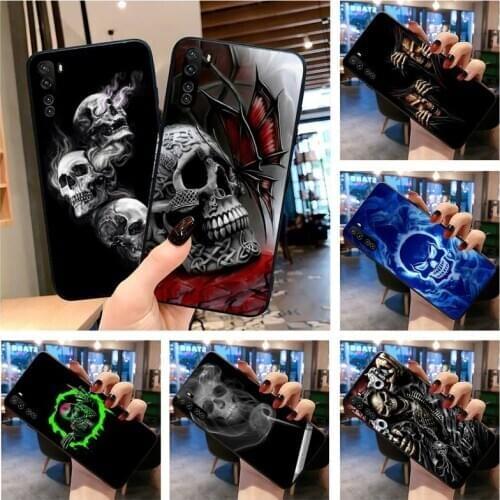 Grim Reaper Skull Skeleton Painted Phone Case for Huawei P40 P30 P20 lite Pro Mate 30 20 Pro P Smart 2019 prime
