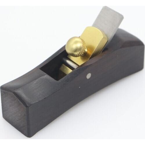 Ebony Mini Light Planer Arc Bottom Plane DIY Handheld Woodworking Planing Tools for Planing Curved and Streamlined Objects
