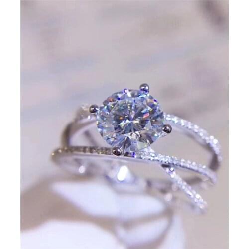 Huitan Delicate Womens Rings with Cross Design Fashion Luxury Wedding Engagement Party Finger Rings Fresh Style Girls Jewelry