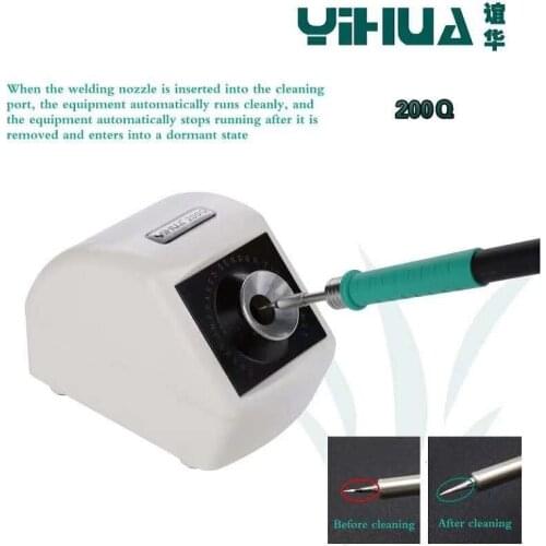 MasterXu YIHUA 200Q Infrared Sensor Iron Tip Cleaner for Welding Tip Cleaning Repair Automatically Operate Smart Induction Solde