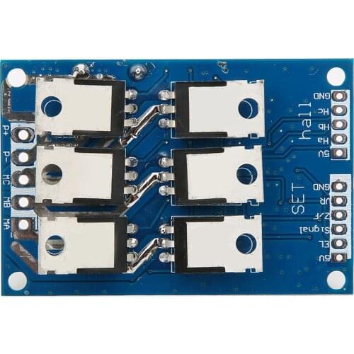 DC 12V-36V 15A 500W Brushless Motor Controller Hall BLDC Driver Board Digital Stepper Driver