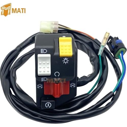 Left Handlebar Switch Start Stop Headlight 35020-HN6-003 for Honda ATV TRX250EX Sportrax 250EX TRX250 Replacement 35020-HN6-000