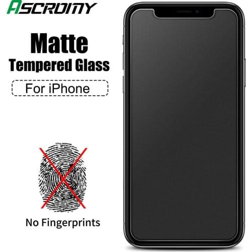 Matte Screen Protector For iPhone SE2 11 Pro max XR XS Max 7 8 6S Plus 9H Frosted Tempered glass Film No Fingerprint Cover Case