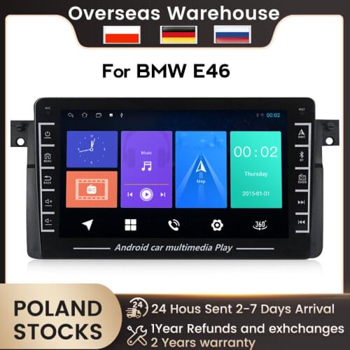 MEKEDE 1280*720 HD 8inch screen car radio for BMW E46 1998-2006 Android system GPS navigation multimedia player