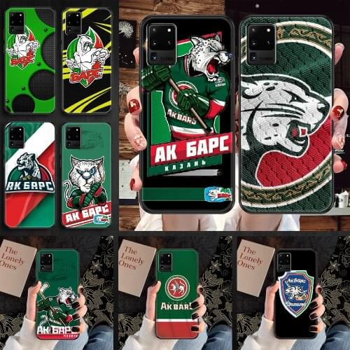 Ak Bars Ice hockey game Phone case For Samsung Galaxy Note 4 8 9 10 20 S8 S9 S10 S10E S20 Plus UITRA Ultra black tpu Etui soft