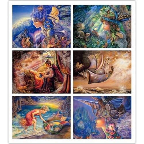 Canvas Size 5D Diy Diamond Painting Cross Stitch Kit Diamond Mosaic Embroidery Landscape Wizard Square/Round Drill Gift JX729