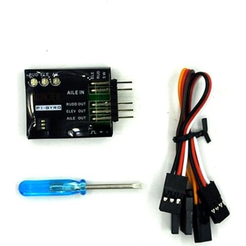 P1-GYRO 3-Axis Flight Controller Stabilizer System P1 Gyro For SU27 Fixed Flying Wing Airplane Black