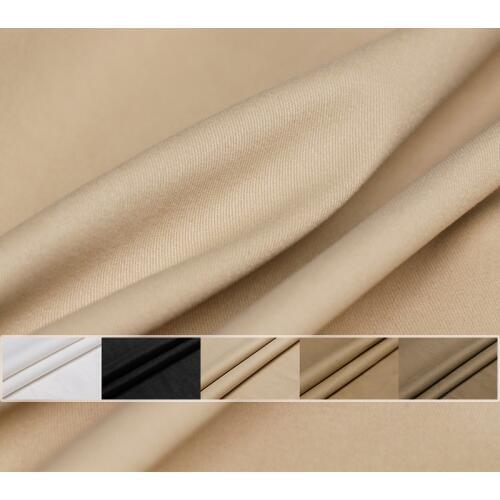 Pearlsilk 380g/m Weight Fine Twill Sanding Elastic Cotton Windcoat Fabrics Material Autumn Women Pants Sewing Cloth Freeshipping