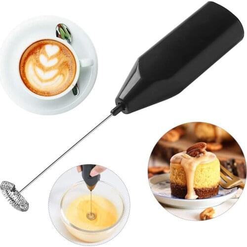 Portable Milk Drink Coffee Whisk Mixer Handheld Stirrer Electric Egg Frother Baking Tools Kitchen Accessories Egg Mixer Black