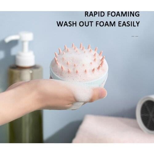 Dropshipping! Color Bath Brush Bath Brush Clean Scalp Massage Silicone Brush Pet Scrub Brush Shampoo Artifact Shampoo Brush