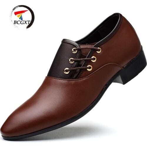 Luxury Business Oxford Leather Shoes Men Breathable Rubber Formal Dress Shoes Male Office Wedding Flats Footwear Mocassin Homme