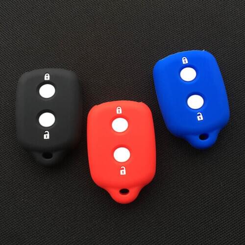 Silicone car Key Cover Case Holder Protect for Toyota Rush Avanza Daihatsu Cuore for Perodua Myvi Alza Axia 2button key