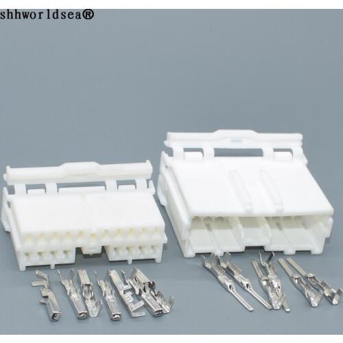 Shhworldsea 18pin 2.0mm female male auto unsealed plug connector electric wiring harness connector MG610408 7123-8385 7122-8385