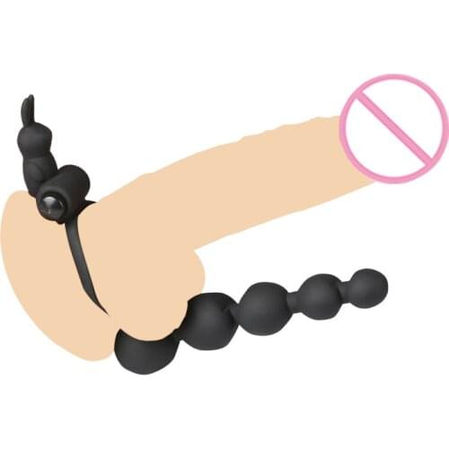 Adult Products Button Battery Type Prostate Massage Vibrator Silicone Anal Plug Beads Ball Sex Games For Women Men Erotic Goods