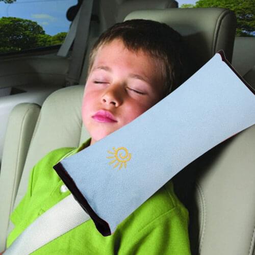 Universal Seat Belt Cushion Cars Accessories Seat Belt Pillow Breathable Plush Seatbelt Shoulder Cushion for Kids Children