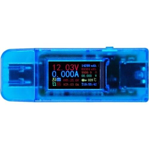 4 Digits USB QC3.0 QC2.0 DCP Voltmeter Ammeter with Power-Off Protection Voltage Monitor Current Meter USB Charger Tester