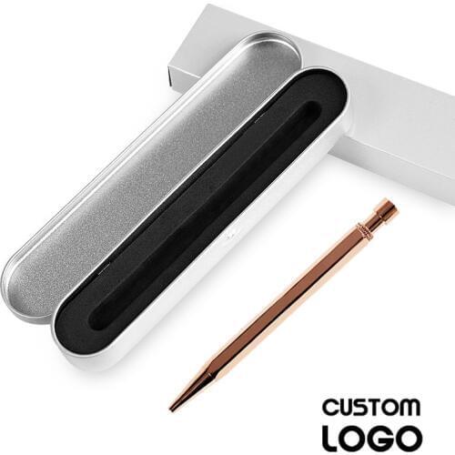 High Quality Writing Instrument Ball-Point Pen Universal Stationery Brass Metal Engraved Your Name Pen Office Supply Gift Pens