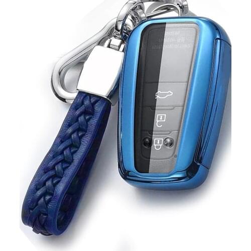 High quality Hard TPU Car Smart Key Case Full Cover For Toyota Camry Prado 2017 2018 CHR Prius Corolla RAV 4 Auto Accessories