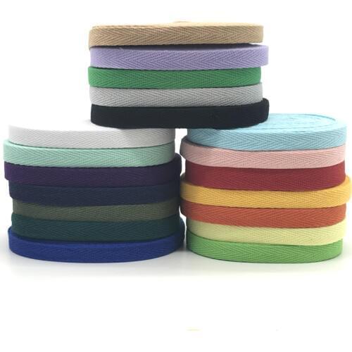 10yards 3/8'' (10mm) 100% Cotton Ribbon Hserringbone Ribbon Hair Bow Party Christmas Wedding Decoration DIY Sewing Crafts